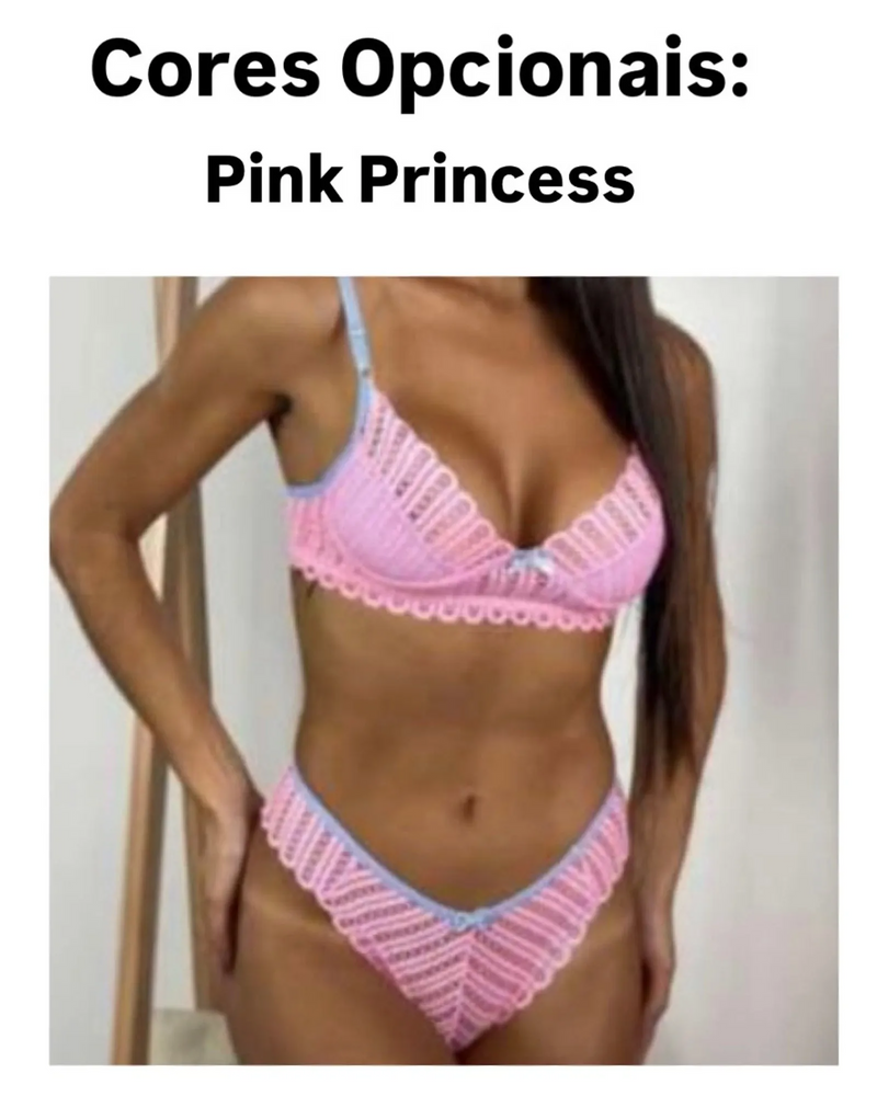Combo Princesa: 05 Lingeries Especiais Pink Princess ✨ PROMOÇÃO RELÂMPAGO✨